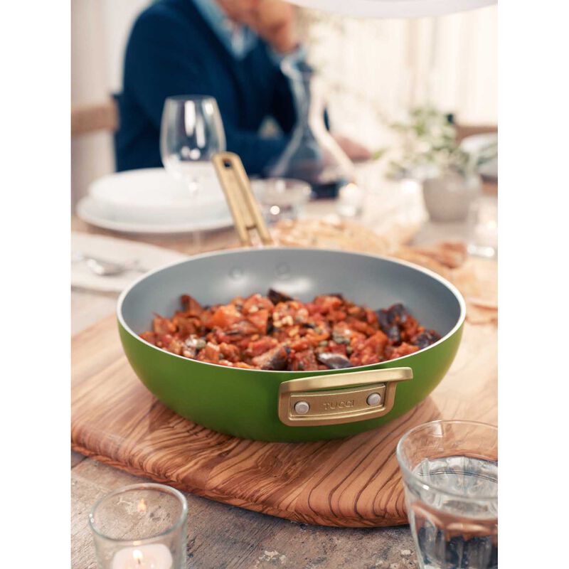 GreenPan Stanley Tucci Covered Pan Junior 29cm- Tuscan Olive image number 1